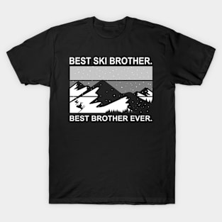 Best ski brother best brother ever gift T-Shirt